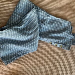 SO stripped romper size adult s